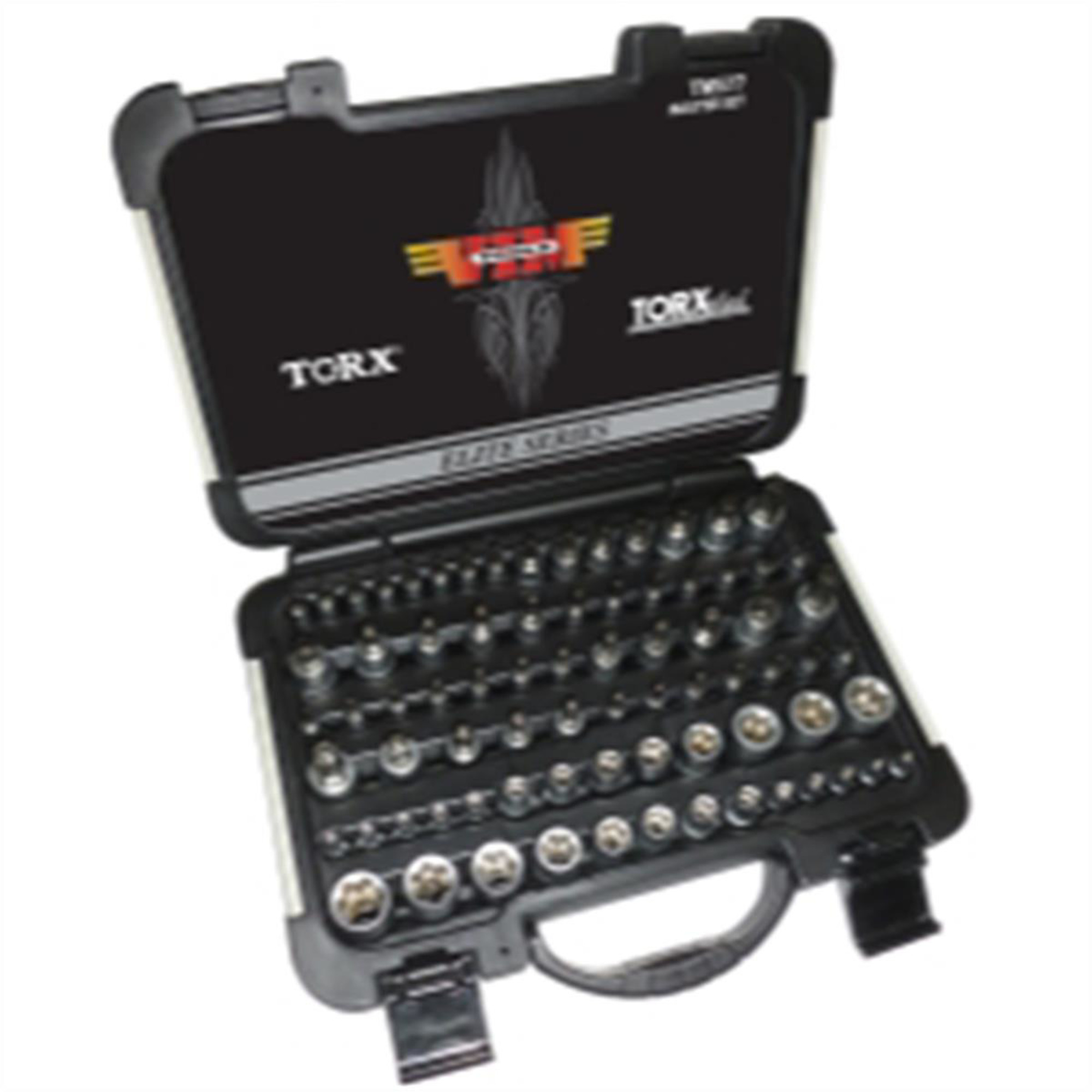 VIM Tools Elite Series Master Torx Set — 77-Piece, S2 Steel, Satin Chrome Finish, Model# VIMTMS77